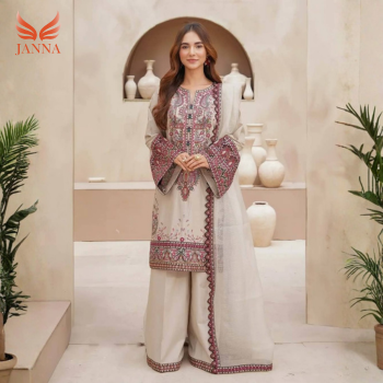 Pakistani Premium Embroidery Three Pices