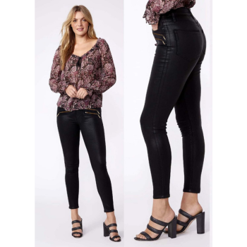 Western Ladies Lather Pent Black