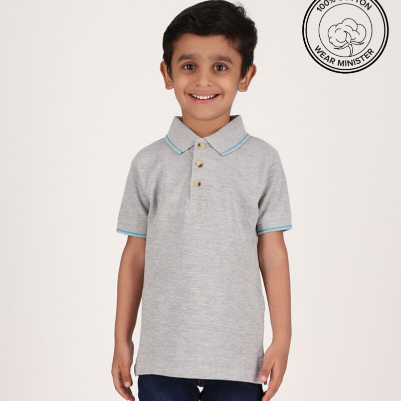 Kids Polo shirt Ash Gray