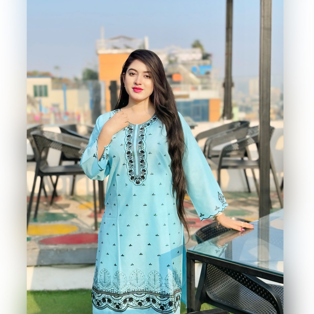 Pakistani Inspired Boutique Kurta Dress (2 Pieces) - Image 7